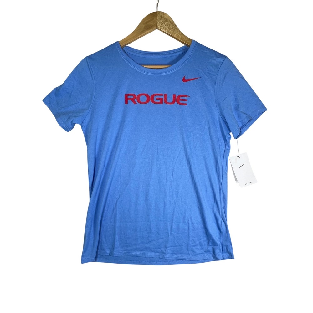 Rogue Nike Legend SS Tee Womens‎ Medium Blue Red Dri-FIT Athletic Shirt NWT